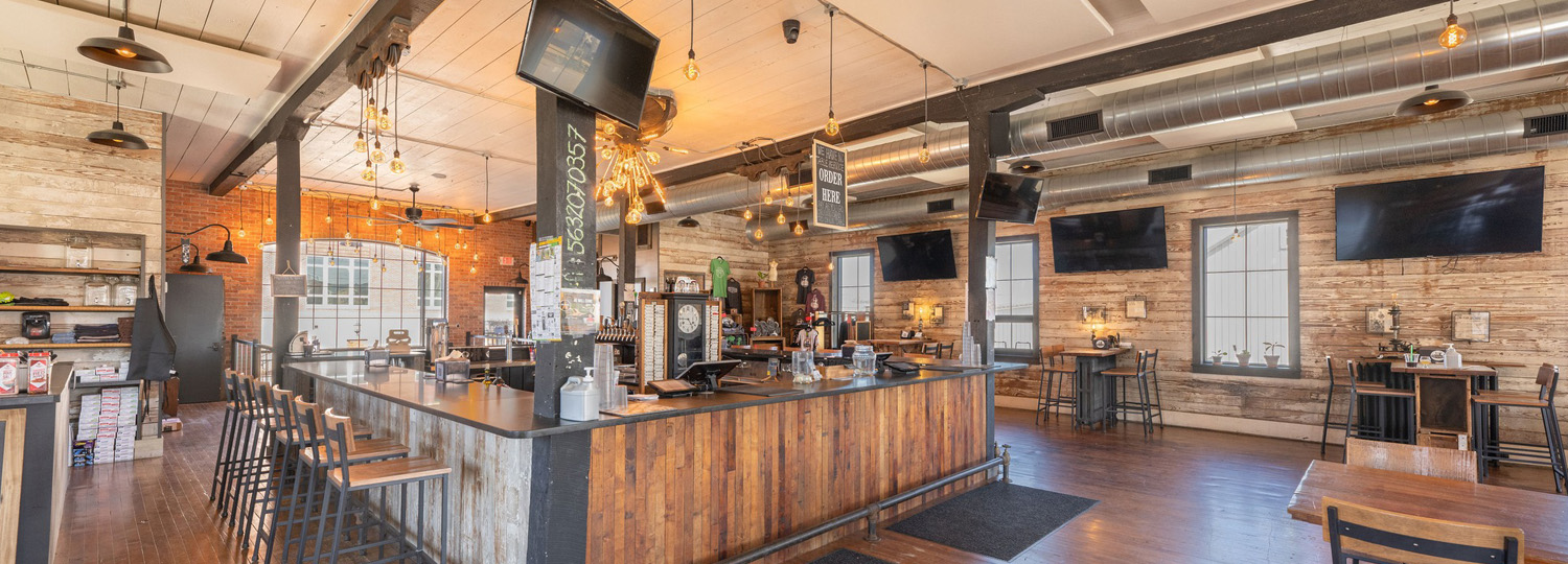 Interior bar of Textile Brewing.