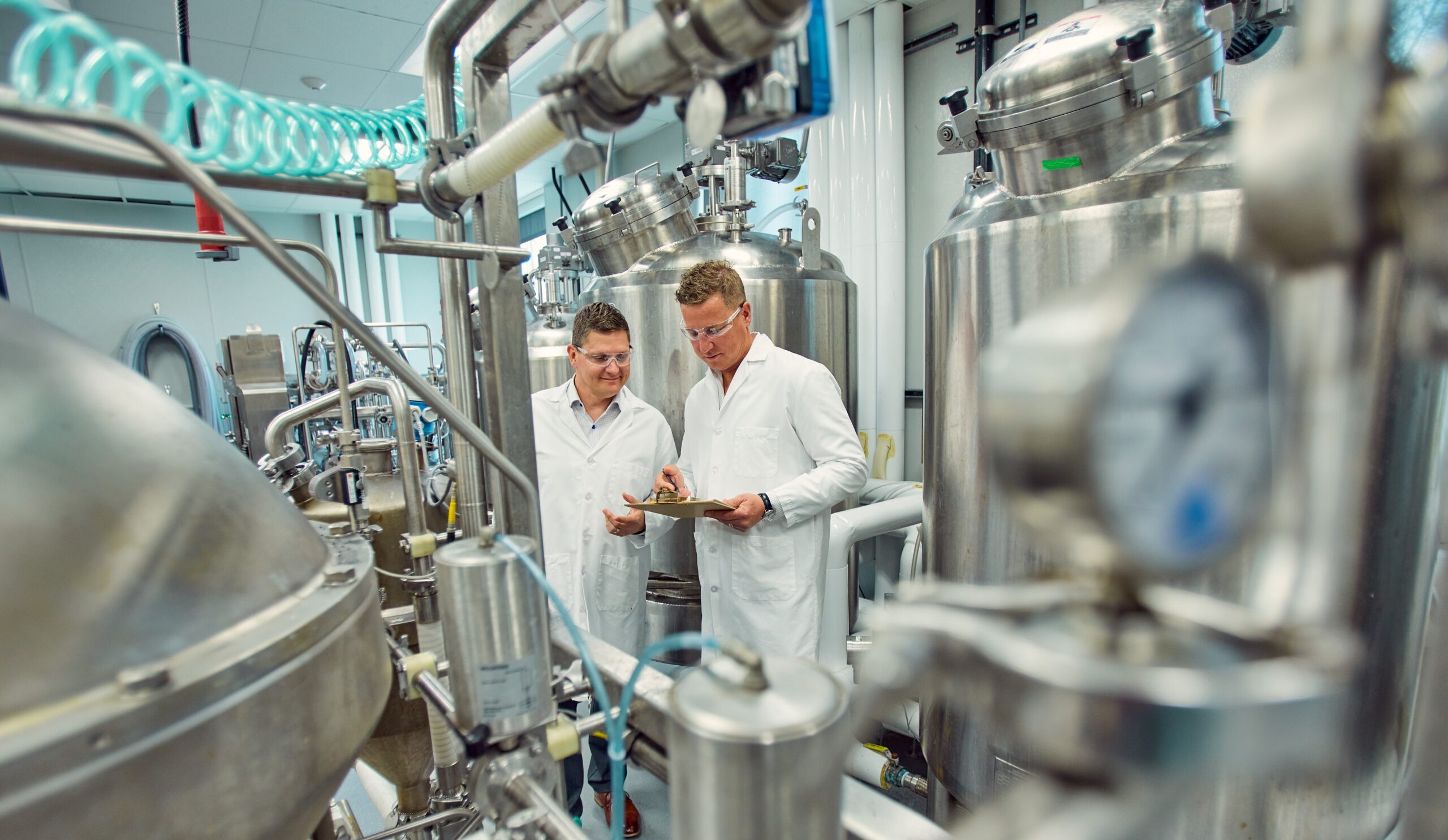Luke Bibby at work as a bioscience engineer